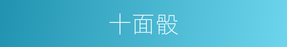 十面骰的同义词