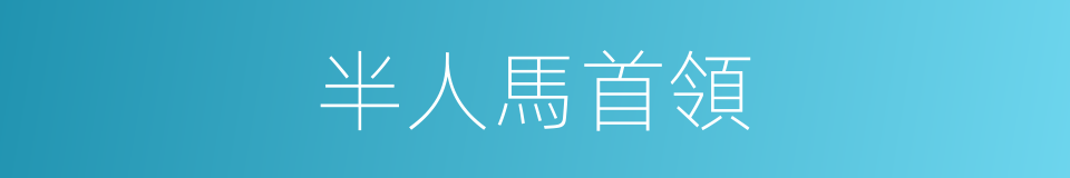 半人馬首領的同義詞
