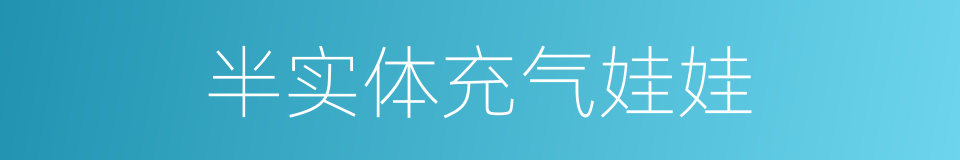 半实体充气娃娃的同义词