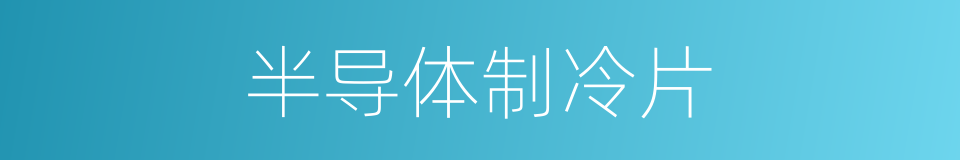 半导体制冷片的同义词