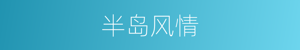 半岛风情的同义词