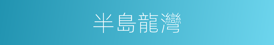 半島龍灣的同義詞