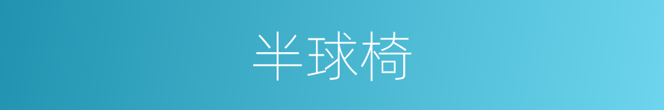半球椅的同义词