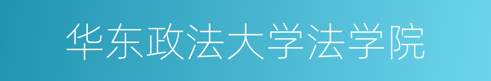 华东政法大学法学院的同义词