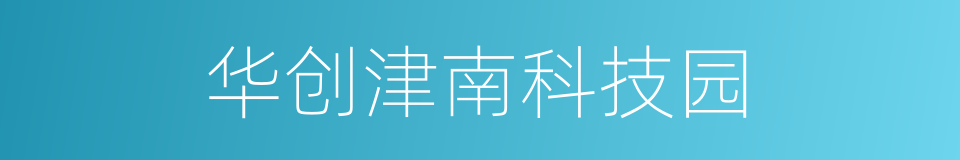 华创津南科技园的同义词