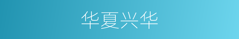 华夏兴华的同义词