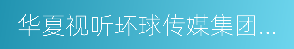 华夏视听环球传媒集团有限公司的同义词