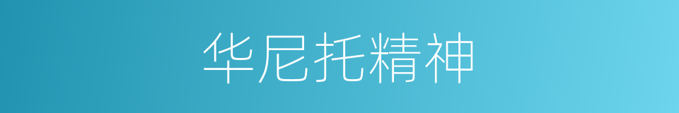 华尼托精神的同义词