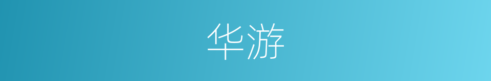 华游的同义词