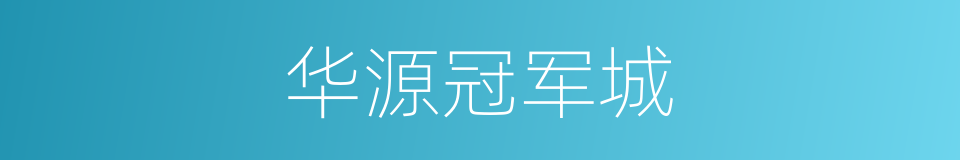 华源冠军城的同义词