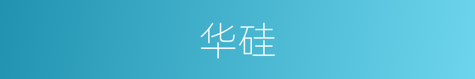华硅的同义词