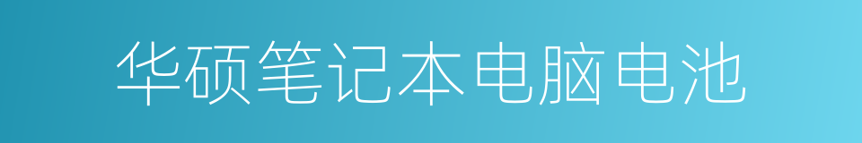 华硕笔记本电脑电池的同义词