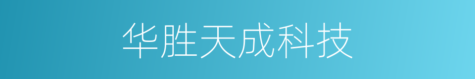 华胜天成科技的同义词