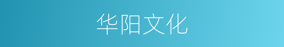 华阳文化的同义词