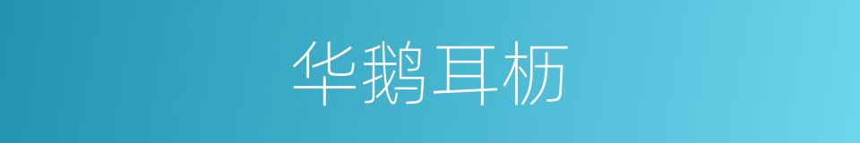 华鹅耳枥的同义词