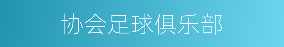 协会足球俱乐部的同义词