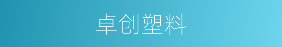卓创塑料的同义词
