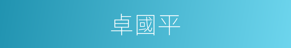 卓國平的同義詞