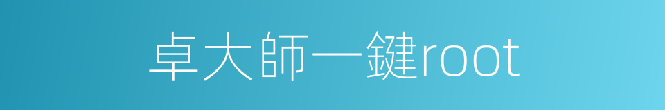 卓大師一鍵root的同義詞