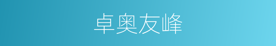 卓奥友峰的同义词