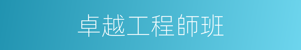 卓越工程師班的同義詞