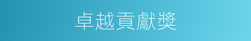 卓越貢獻獎的同義詞