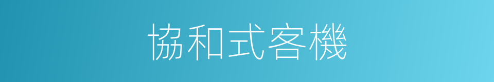 協和式客機的同義詞