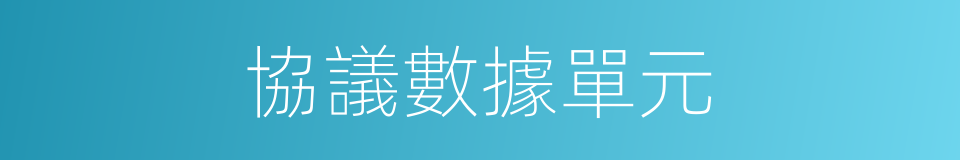 協議數據單元的同義詞