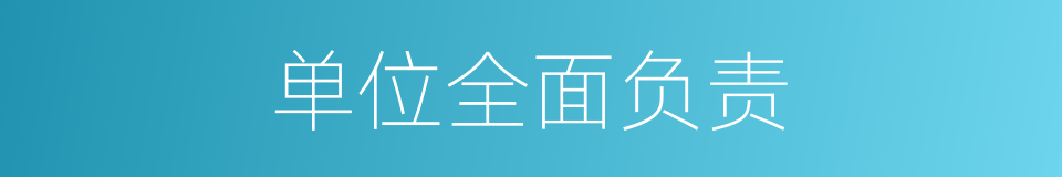 单位全面负责的同义词