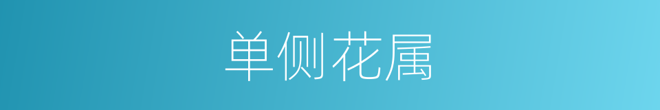 单侧花属的同义词