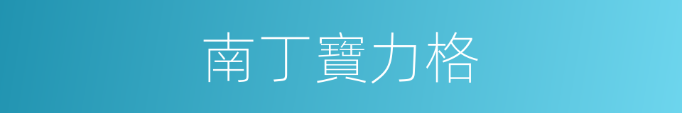 南丁寶力格的同義詞