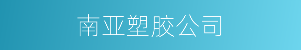 南亚塑胶公司的同义词