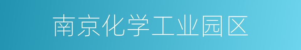 南京化学工业园区的同义词