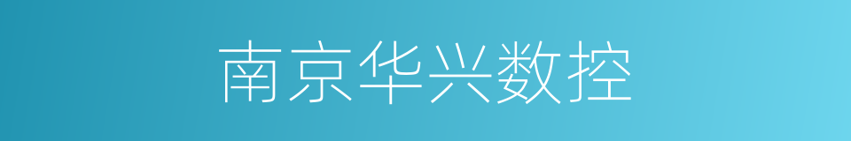 南京华兴数控的同义词
