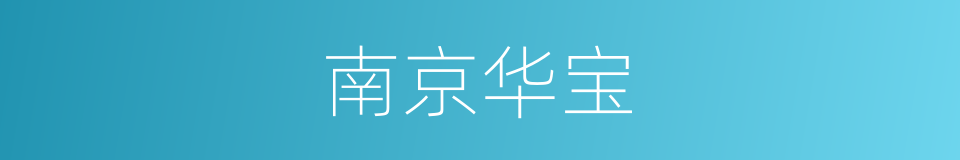 南京华宝的同义词