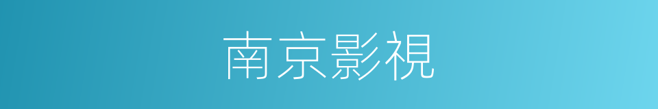 南京影視的同義詞