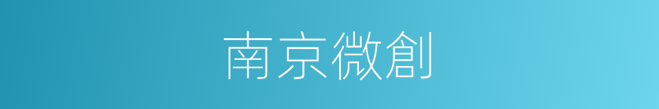 南京微創的同義詞