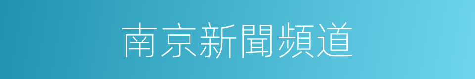南京新聞頻道的同義詞