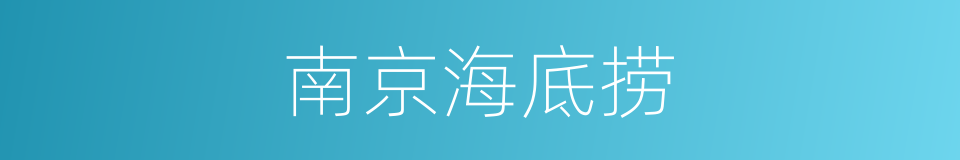 南京海底捞的同义词