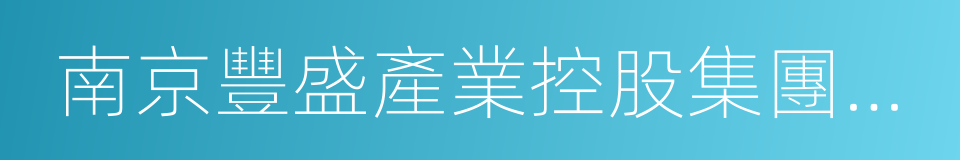 南京豐盛產業控股集團有限公司的同義詞