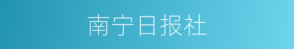 南宁日报社的同义词