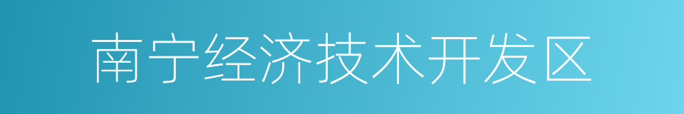 南宁经济技术开发区的同义词