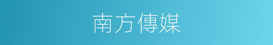 南方傳媒的同義詞