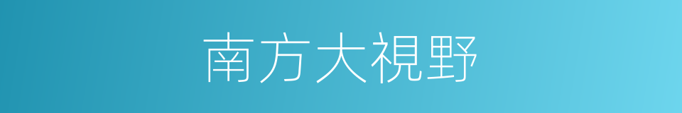 南方大視野的同義詞
