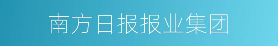 南方日报报业集团的同义词