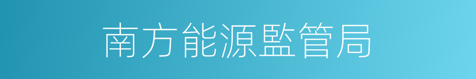 南方能源監管局的同義詞