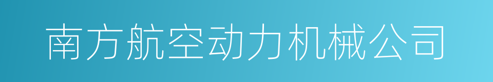 南方航空动力机械公司的同义词