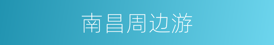 南昌周边游的同义词