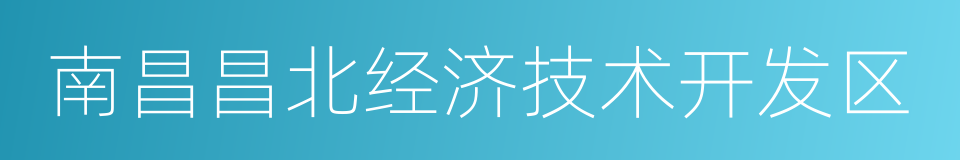 南昌昌北经济技术开发区的同义词