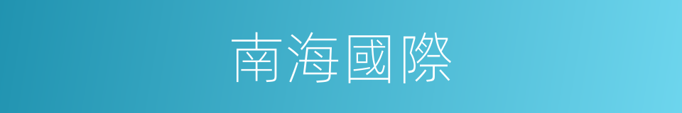 南海國際的同義詞